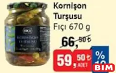 FIÇI KORNİŞON TURŞUSU 670 G fiyat ve kampanya bilgisi